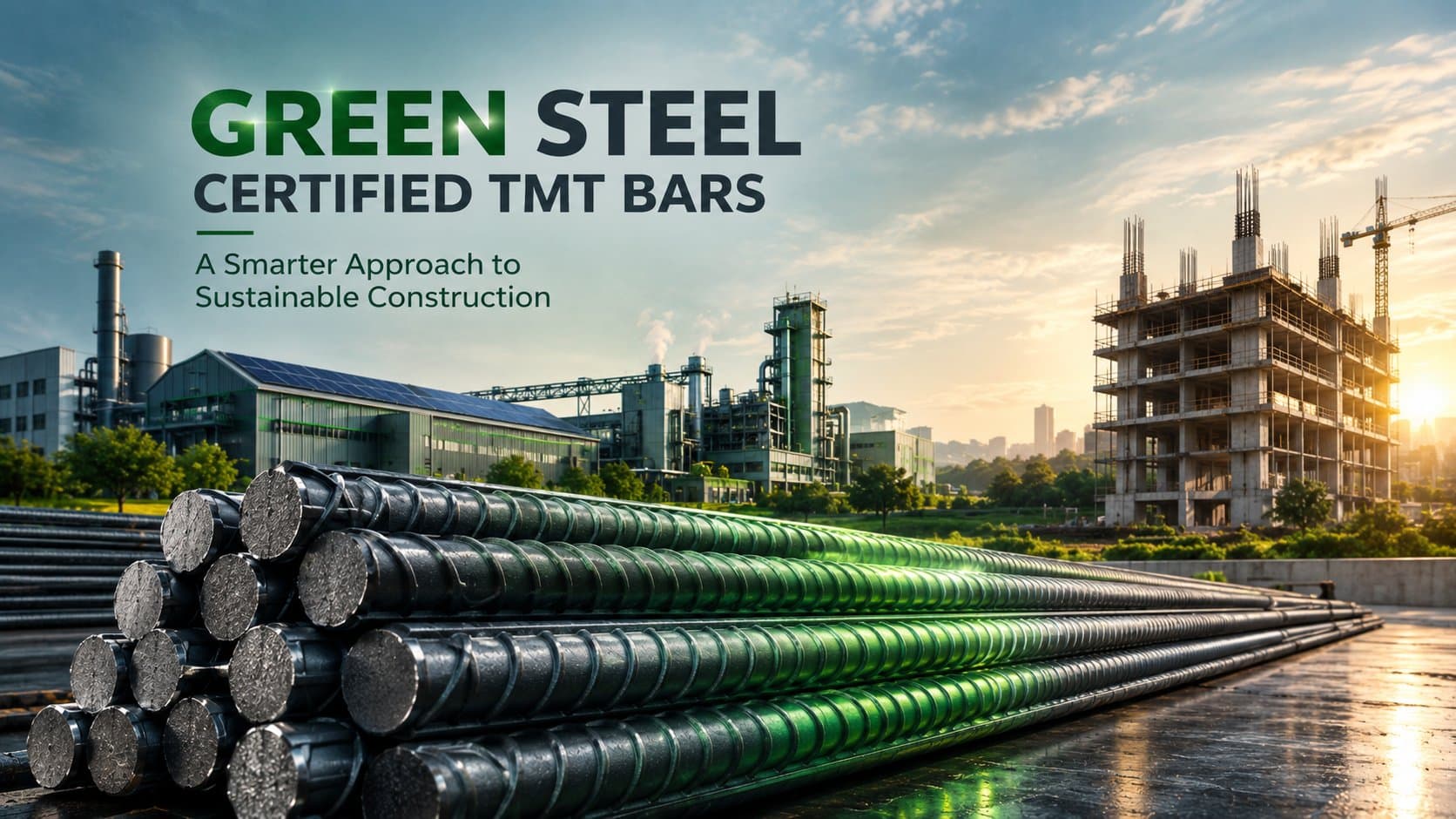 Green Steel Certified TMT Bars: A Smarter Approach to Sustainable Construction