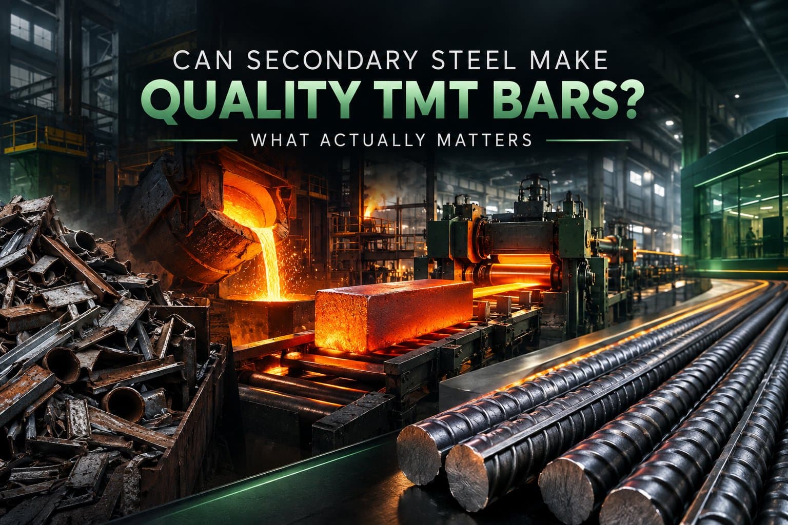 Can Secondary Steel Make Quality TMT Bars? What Actually Matters